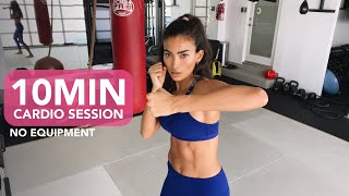 KELLY GALE 10 MIN CARDIO BLAST || BOXING INSPIRED