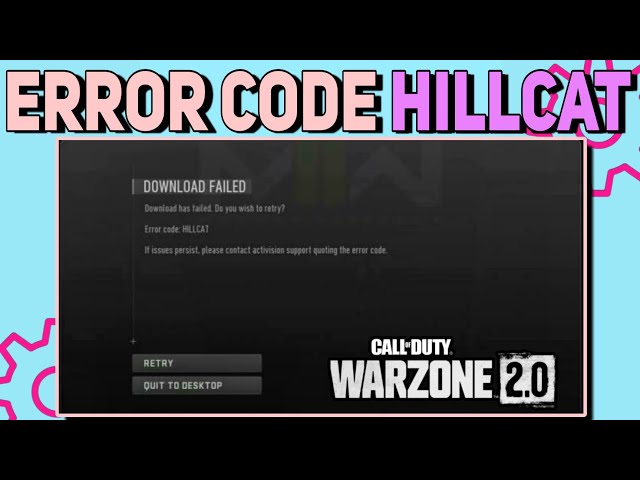 How to Fix Error Code HILLCAT in MW2