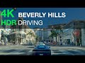 Driving in Beverly Hills California - 4K HDR USA