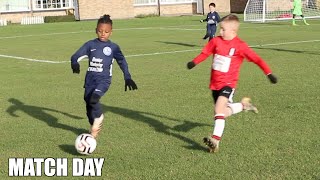 MY LITTLE BROTHERS FIRST TIME PLAYING 9 A SIDE FOOTBALL | MATCH DAY KAILEM