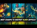 BEST Champs To Destroy Each Quest and Boss In Elder Difficulty | Marvel Contest of Champions