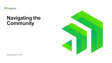 Community Walkthrough