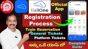 RailOne App Login & Registration | RailOne App Full Review in Telugu | How to use RailOne App