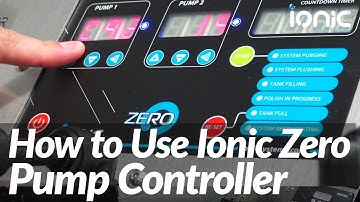 How to use the Zero Pump Controller - Ionic Systems