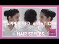 Approved Aviation Hair Styles || Easy Hair Style in 3 Minutes
