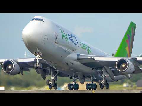 BOEING 747 DEPARTURE + B747 SUNSET LANDING - 60 Minutes of Aviation (4K)
