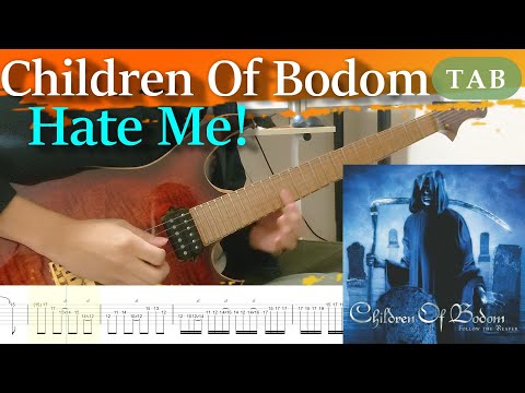 Children Of Bodom - Hate Me! Cover Guitar Tab - Lesson