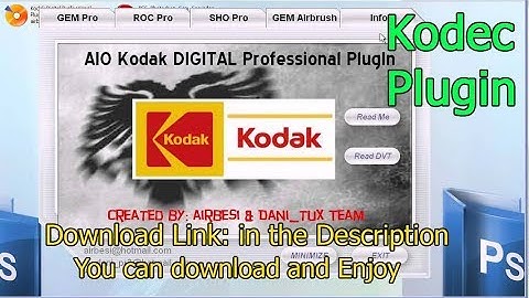 How to download and install Kodec plugin or filter for photoshop cc 2018 by irtaza ghuman