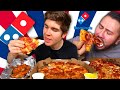 DOMINOS PIZZA + Hot Wings MUKBANG FEAST • STEVEN SUSHI FAVORITE MEAL!