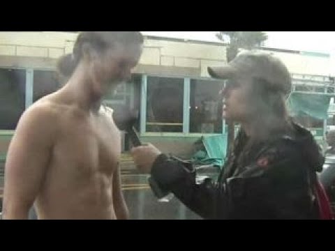 Topless man in Hurricane Florence: I'm Free and American