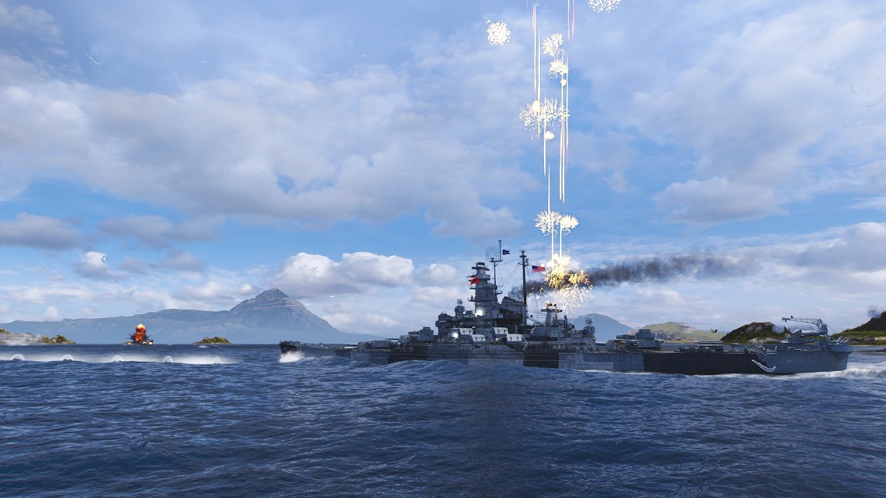 북녘(7-9) 미국 9티어 프리미엄 전함 인디애나 3인전대플레이