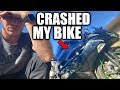 CRASHED MY 2019 ZX6R 😥