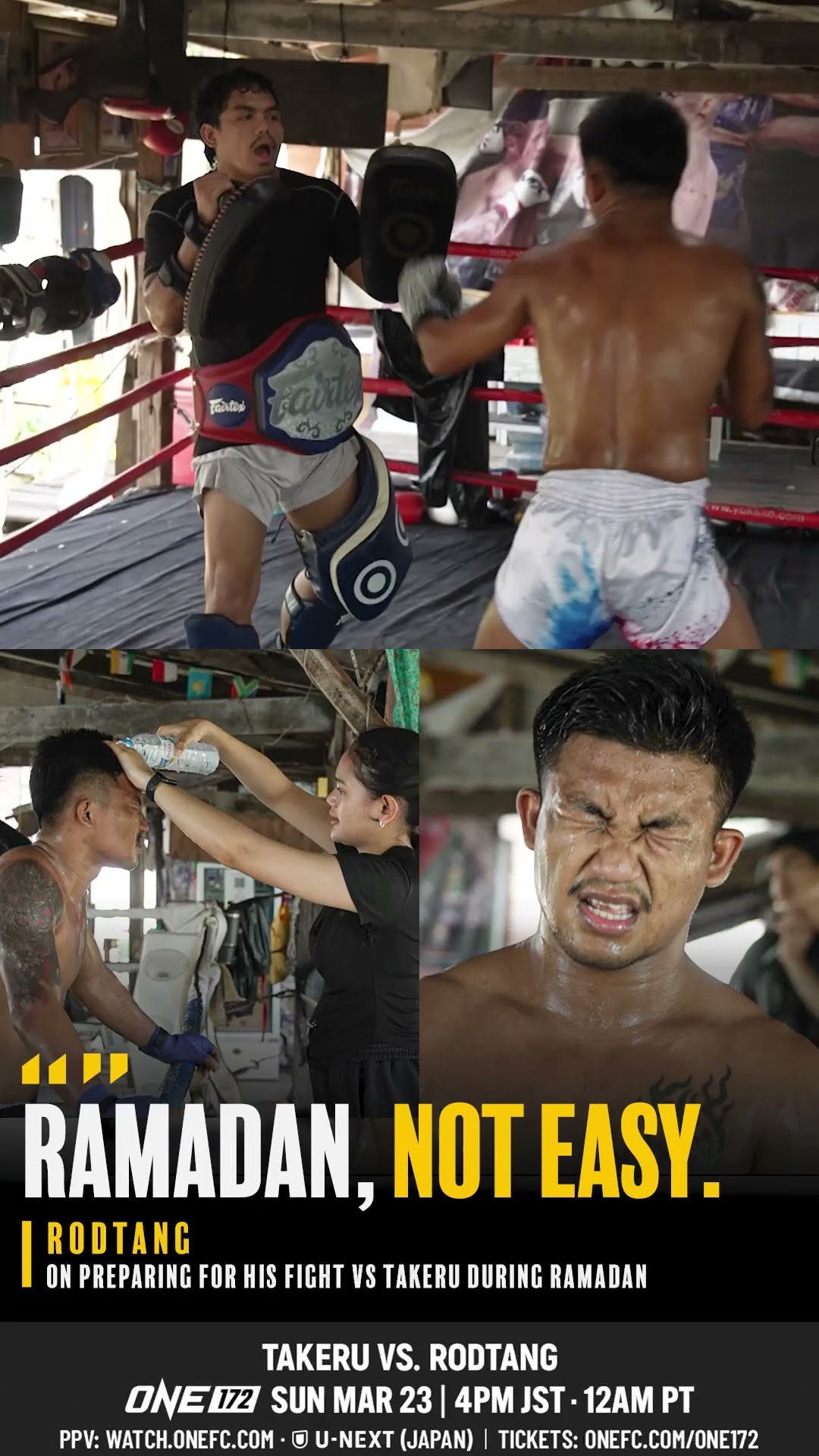 Pushing limits ☪️ Even with the most intense fight camp, Rodtang still fasts during Ramadan! ?