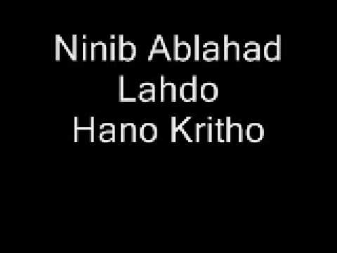 Ninib Ablahad Lahdo   Hano Kritho