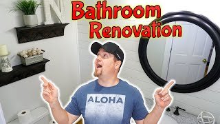 Easy DIY Bathroom Reno - Before and After Transformation! #diy by TheRykerDane 314 views 3 years ago 12 minutes, 17 seconds