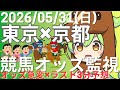 【競馬オッズ変動】東京・京都競馬オッズ変動リアルタイム監視!締切3分前の競馬予想&実況【ずんだもん】