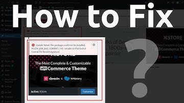 How to fix it? An error occurred while updating XStore: The package could not be installed.