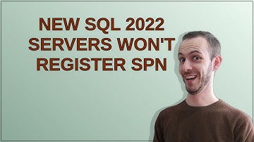 New SQL 2022 Servers won