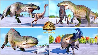Acrocanthosaurus All Perfect Animations & Interactions 🦖 Jurassic World Evolution 2 - Dinosaurs JWE