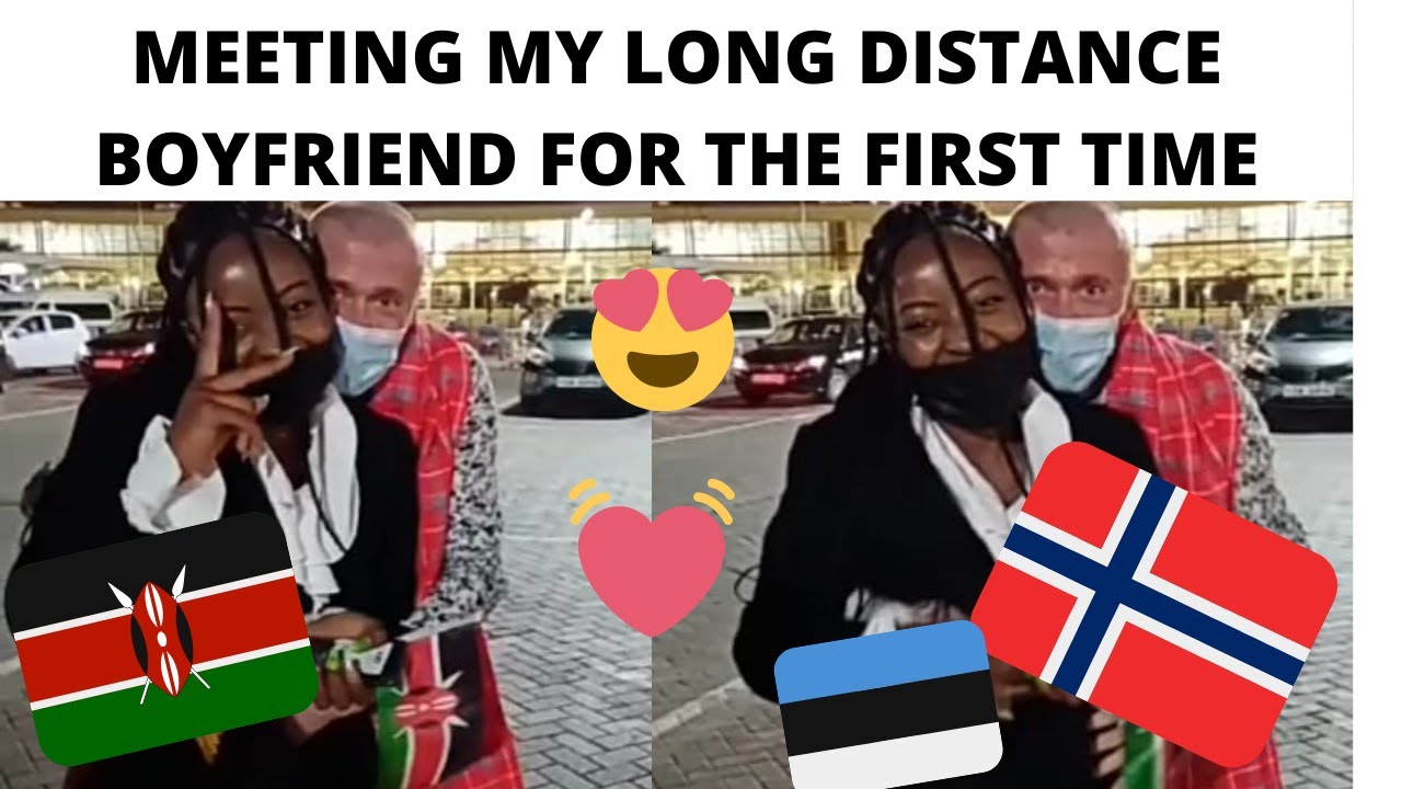 Meeting my boyfriend from Norway🇳🇴  for the first time🇰🇪❤ #longdistancerelationship#interacialcouple