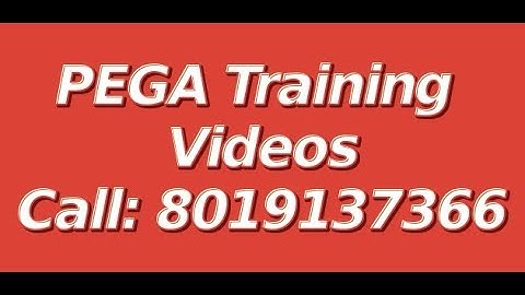 PEGA Training Videos