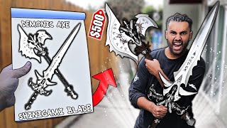Whatever WEAPON You Draw, I'll Buy it CHALLENGE!! (LEGENDARY EDITION!) *GIANT SHINIGAMI SWORD/AXE!!*