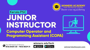 KERALA PSC | JUNIOR INSTRUCTOR - COPA | NETWORKING CONCEPTS