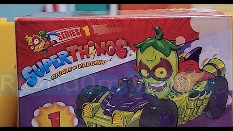 Super Things Rivals of Kaboom series 1 Race Car unboxing  #superthings