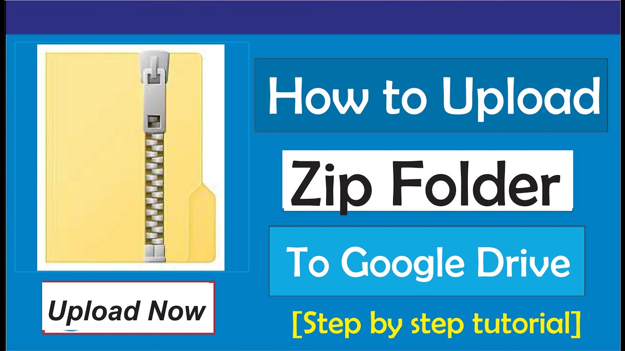 How To Upload Zip File In Google Drive - YouTube