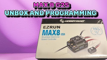 Hobbywing Ezrun MAX8 G2S ESC unbox. Programming and calibration.