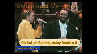 PAVAROTTI & FRIENDS Luciano + Bryan Adamms 'O Sole Mio letra en español Resimi
