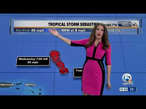 Tropical Storm Sebastien forms in the Atlantic