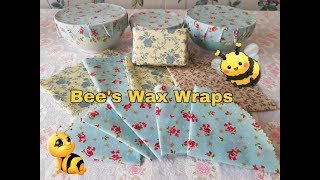 How to make Bee's Wax Wraps  Plastic Alternative  DIY Tutorial