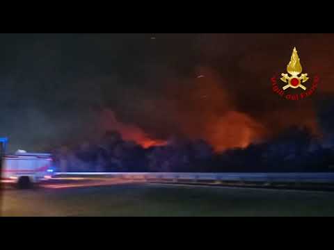 incendi basso molise notte 1