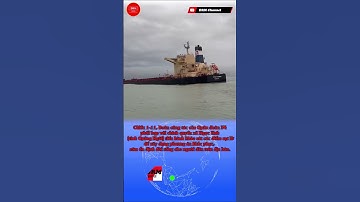 Tàu chở 174.000 tấn quặng mắc cạn, nguy cơ chìm gây tràn dầu tại Dung Quất #shorts #DrmChannel