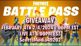 Fortnite BATTLE PASS GIVEAWAY WINNERS