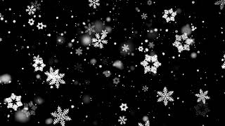 Gentle Christmas Morning Snow seamless loop Green Screen Animation