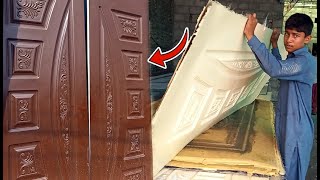 Amazing Process of Making Fiberglass Door||How to make Fiberglass Door