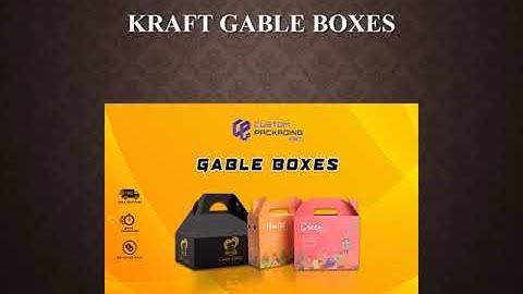 Printed Gable Boxes | Large Gable Boxes | Custom Gable Packaging