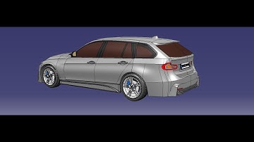 Catia V5 BMW 3 series Modeling with Generative shape design