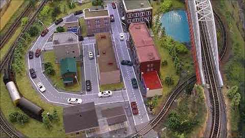 Z Scale Model Train, in a Coffee Table.