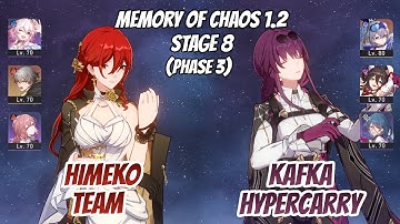 Himeko Fire Team w/ March & Kafka Hypercarry Memory of Chaos Stage 8 (3 Stars) | Honkai Star Rail