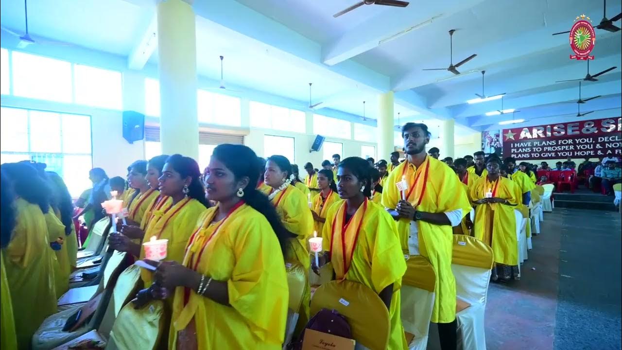 Candle Light Ceremony Graduation Day 22 Loyola Institute of Tech & Science Kanyakumari