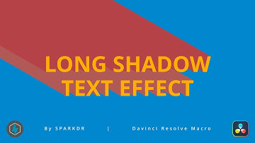 Long Shadow / Extrude Text Effect | Davinci Resolve Macro
