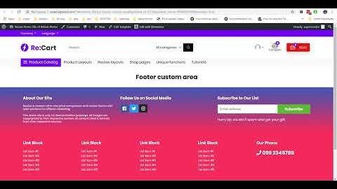 How to customize everything in Rehub theme:  header, footer, product areas
