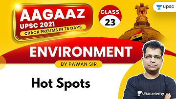AAGAAZ UPSC CSE/IAS Prelims 2021 | Environment by Pawan Sir | Hot Spots