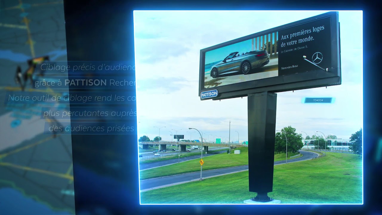 PATTISON Outdoor's Digital Out of Home Advertising Presence in Quebec (fr)