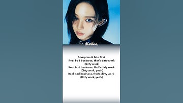 Thumbnail of AESPA-"Dirty work (preview) lyrics #aespa #dirtywork #lyrics