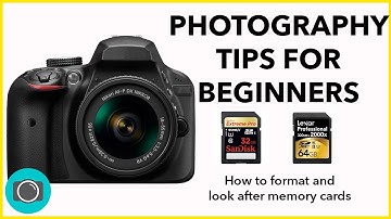 More photography tips for beginners - How to format and manage memory cards