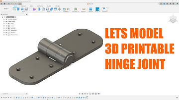 3d printable hinge modeling and joint motion, the fusion 360 tutorial